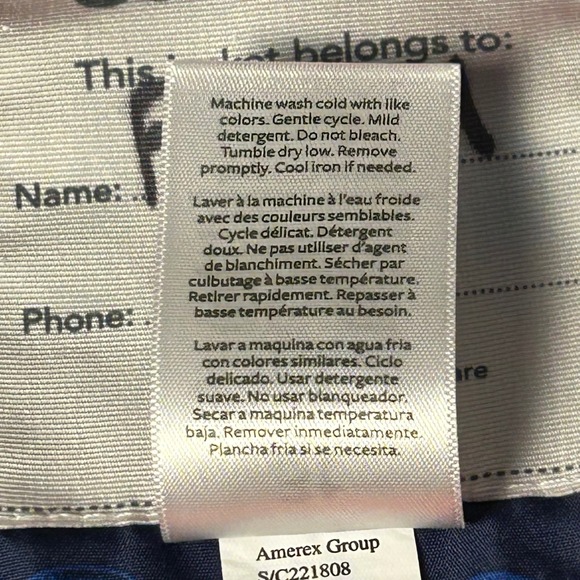 Carter's 3T Baseball Print Hooded Jacket – Small Sleeve Tear - Picture 9 of 11